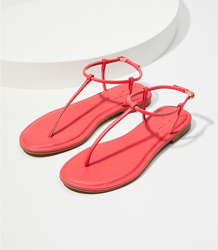 Loft Women's Accessories: Modern Thong Sandal $4.65, Straw Fedora (various) $6.07 + Free Shipping on $49+