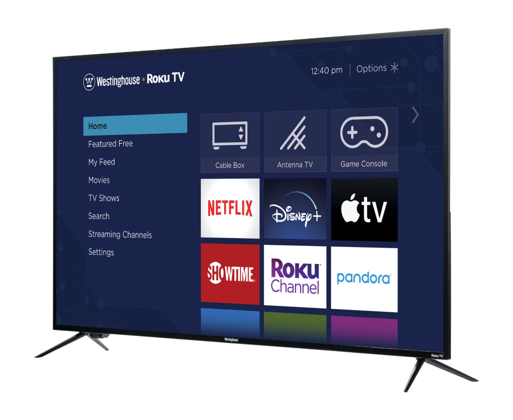 Westinghouse - 58" Class - LED - 2160p - Smart - 4K UHD TV with HDR - Roku TV  $280