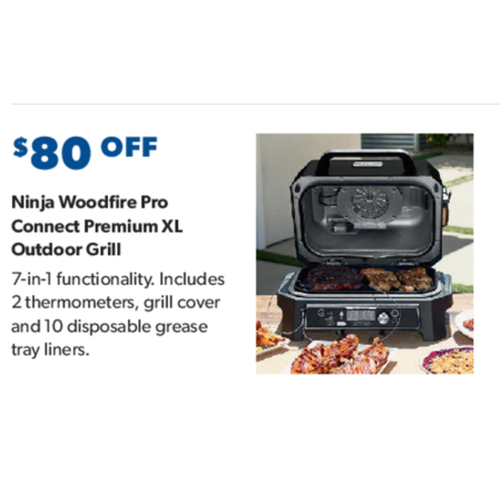 Ninja Woodfire Pro Connect Premium XL Outdoor Grill & Smoker $320 at ...