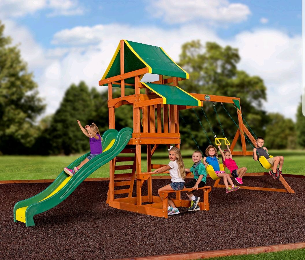 Backyard Discovery Tucson Cedar Wooden Swing Set @ Walmart $349 33% OFF