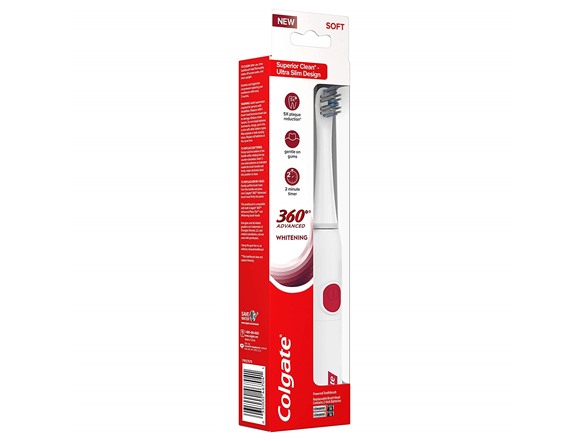 Colgate 360 Advanced Whitening Electric Toothbrush, 4 Pack $25.99