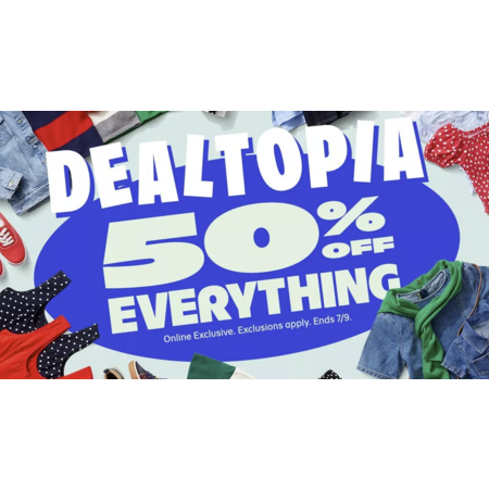50% Off Everything at Old Navy!