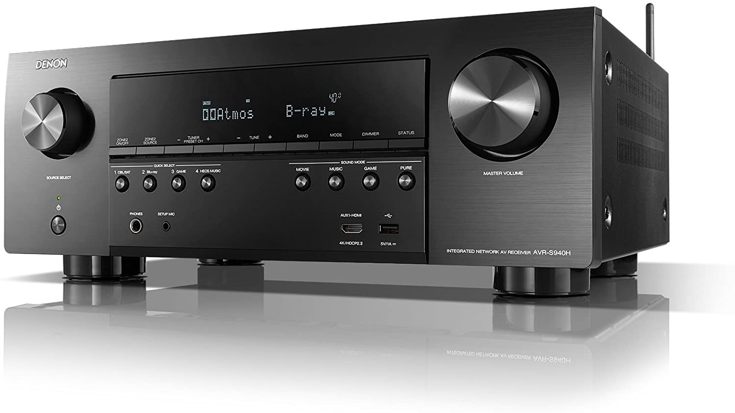 ($400) Denon AVR-S940H 7.2 Channel 4K AV Receiver with HEOS Built-in