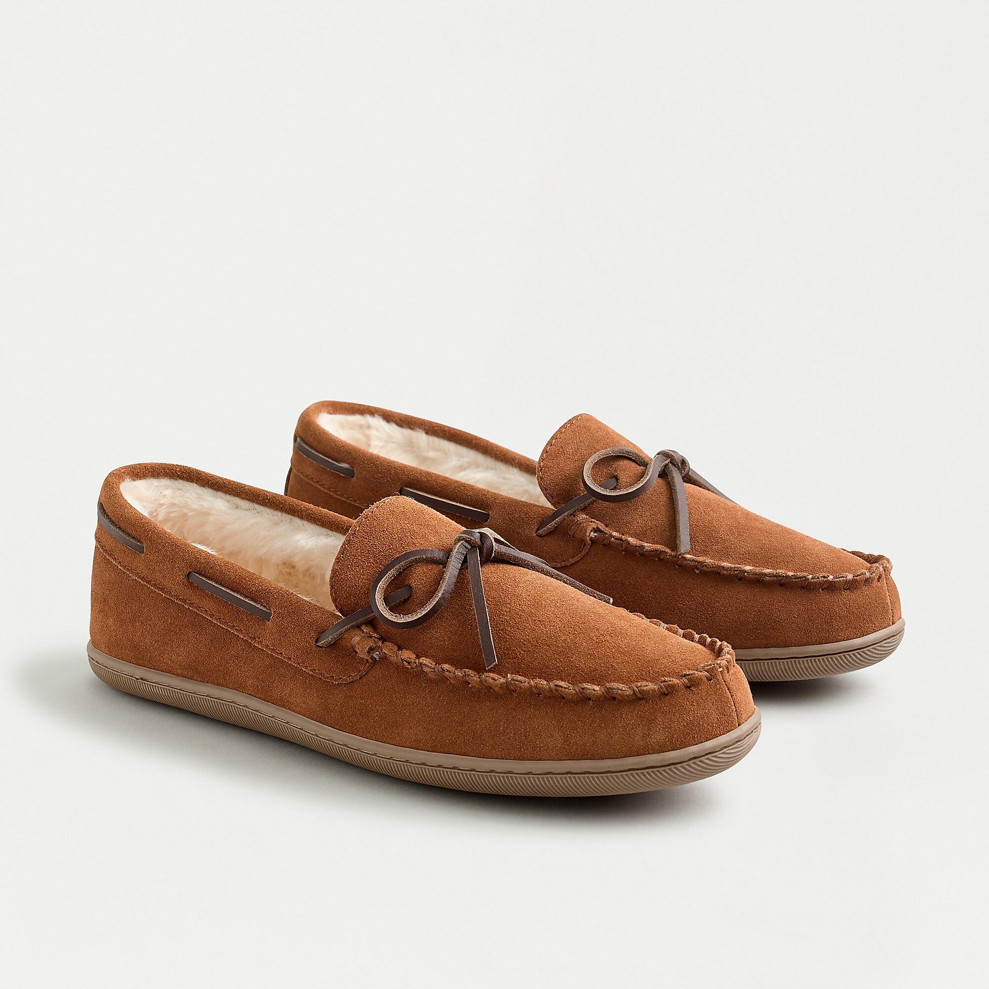 Classic suede moccasin slippers (J. Crew) $16.66