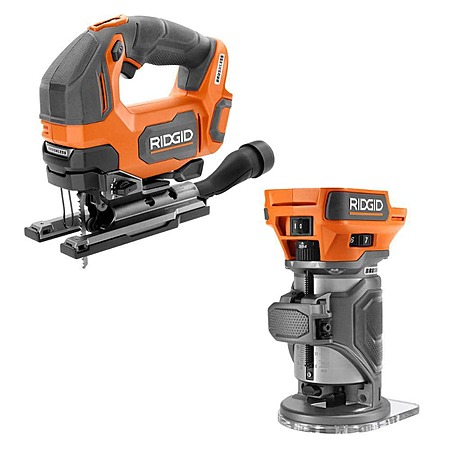 RIDGID 18V Brushless Cordless 2-Tool Combo Kit w/ Jig Saw & Router (Tools Only) $179 + Free S&H