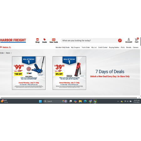 50% Off Daytona 3 Ton Floor Jack!