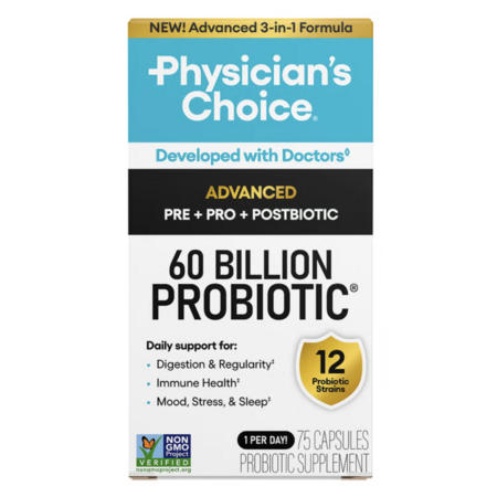 Costco Deal - Physician's Choice Advanced 60 Billion Probiotic, 75 Capsules
