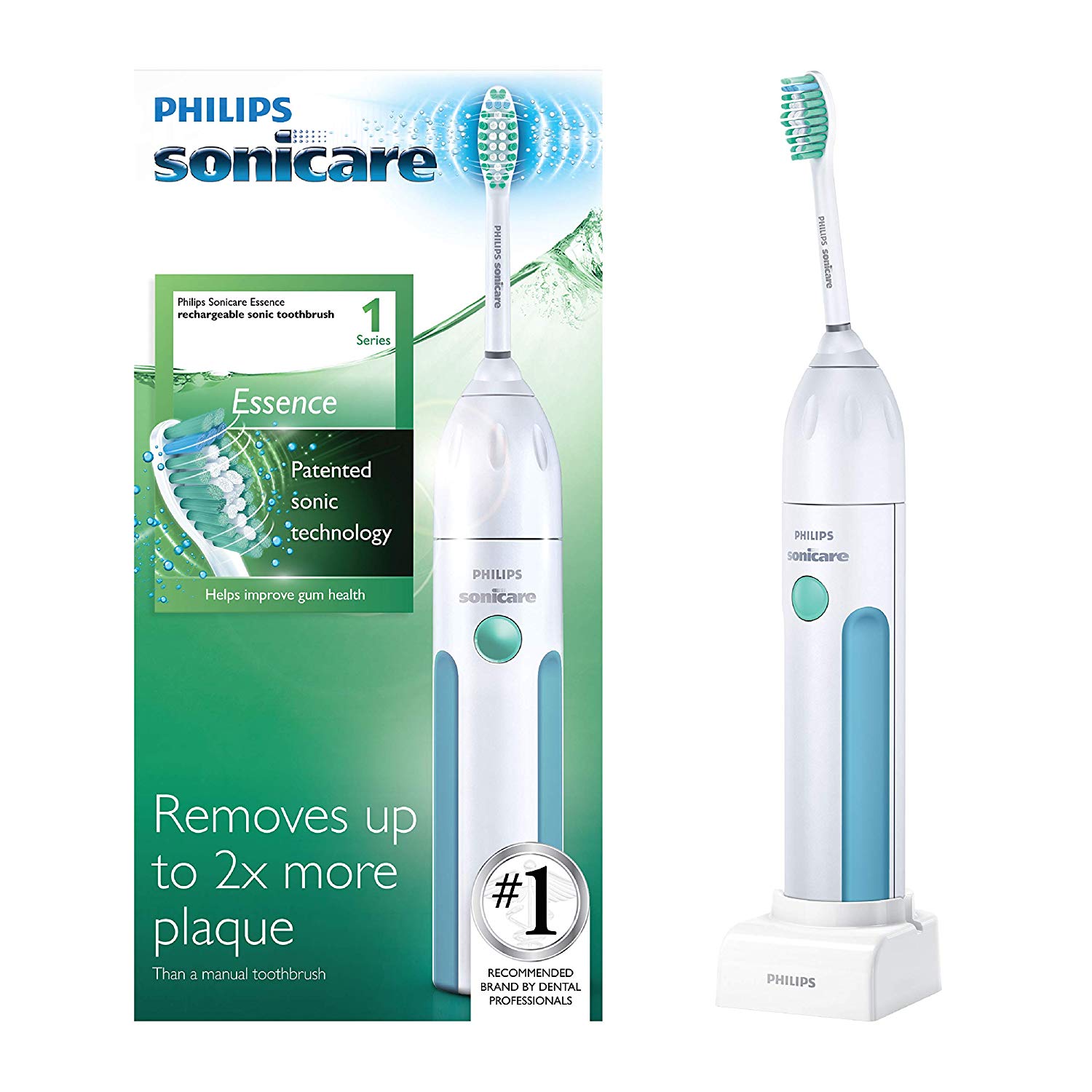 Philips Sonicare Essence Sonic Rechargeable Toothbrush, White [Essence] (57% OFF) $21.43