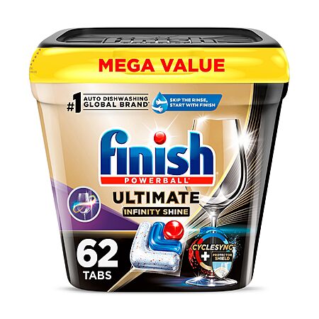 62-ct Finish Ultimate Infinity Shine Dishwasher Pods $10.95 w/ Subscribe & Save