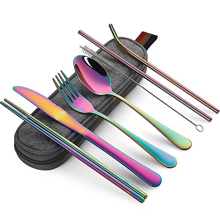 8-Piece DEVICO Portable Utensil Set w/ Case $7.91 @ Amazon