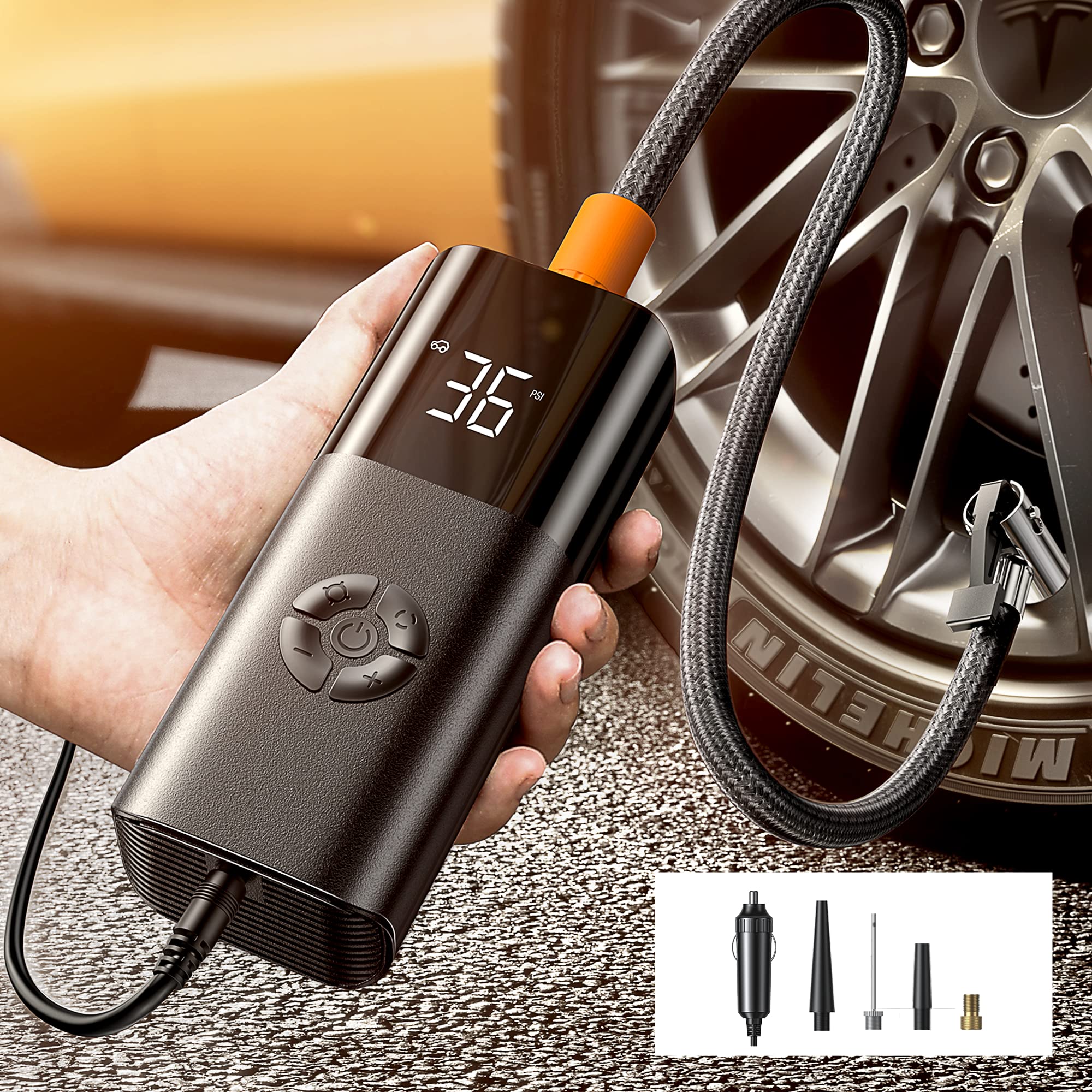Tire Inflator Portable Air Compressor: Inflate Anywhere!