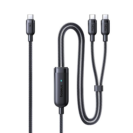Baseus 140W 4.9' 2-in-1 USB C to USB C Fast Charging Cable $14 + Free Shipping