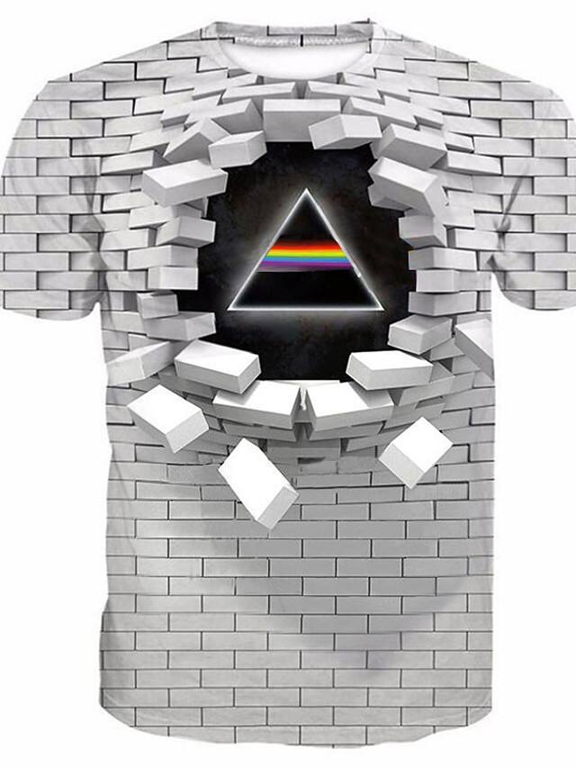 Men's 3D Graphic Print Short Sleeve T-shirt (5 Colors) $9.89 + Free Shipping