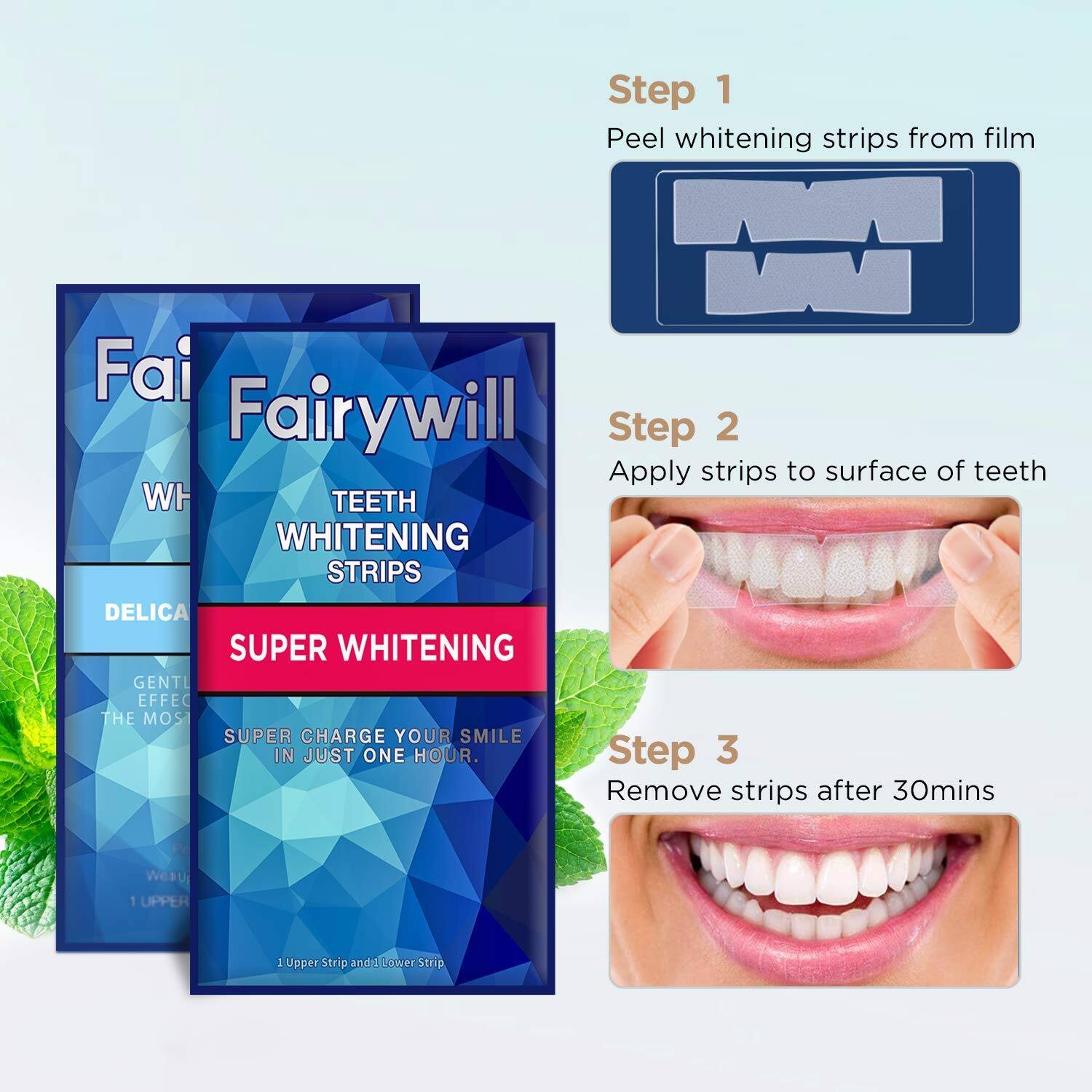 Teeth Whitening Strips for Sensitive Teeth-Reduced Sensitivity and Gentle and Safe for Enamel $12.49 + FS w/PRIME