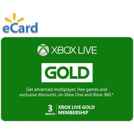 Microsoft Xbox Live 3 Month Gold Membership (Email Delivery) $15