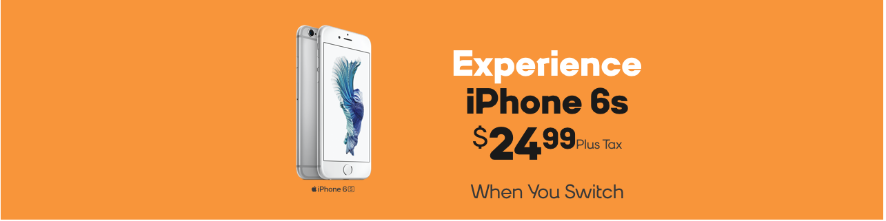 Boost Mobile iPhone 6s $24.99 - In Store only