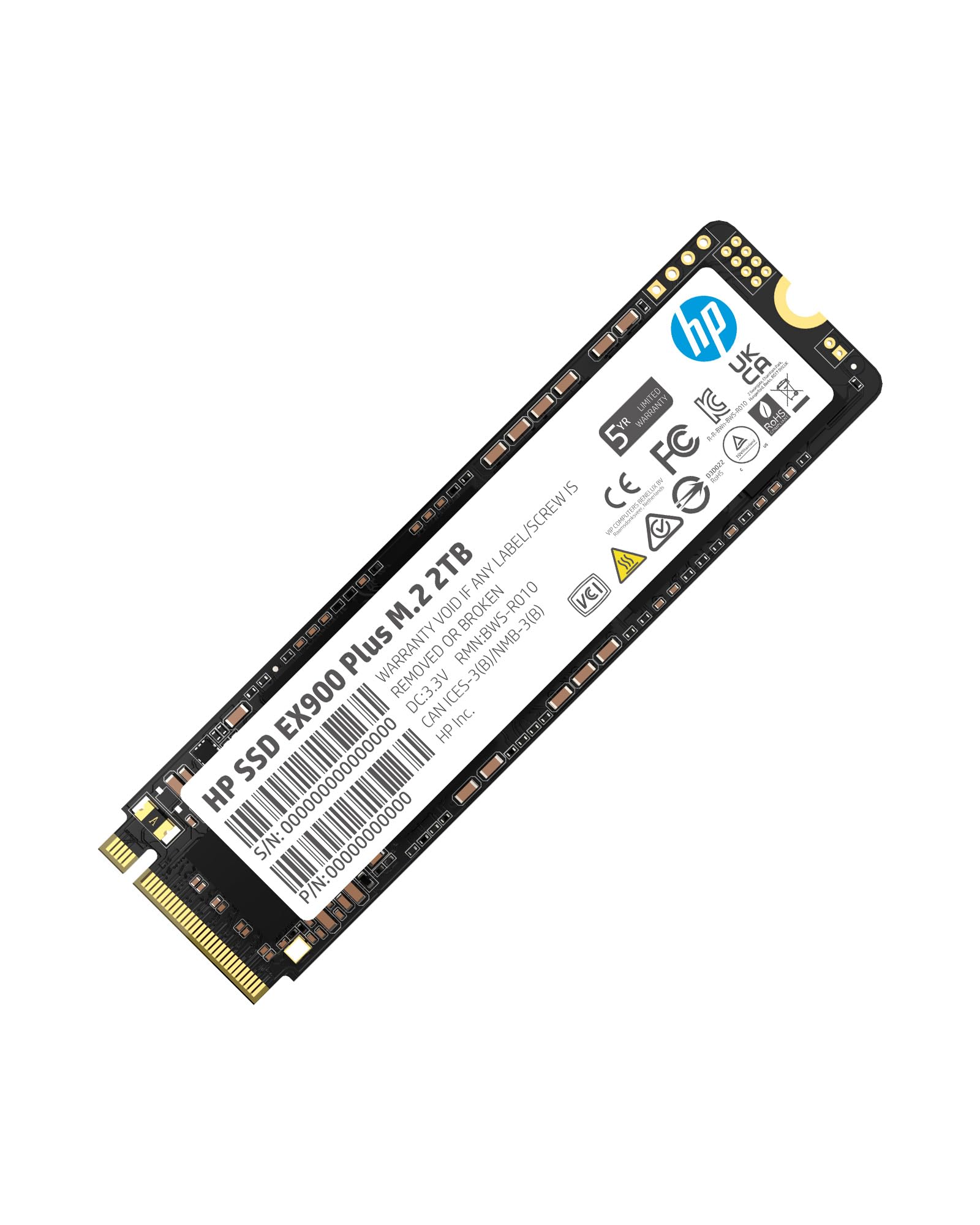 Prime 2TB HP EX900 Plus NVMe M.2 GEN 3x4 Internal Solid State Drive 85 + Free Shipping