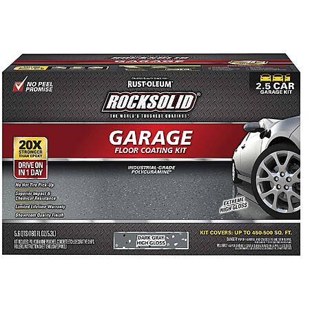 180oz Rust-Oleum RockSolid Polycuramine Garage Floor Coating Kit (up to 500 sq ft) $170 + Free Shipping
