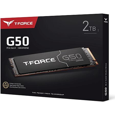 2TB Team Group T-FORCE G50 M.2 2280 PCIe 4.0 NVMe SSD + 64GB microSDXC Card $94 + Free Shipping