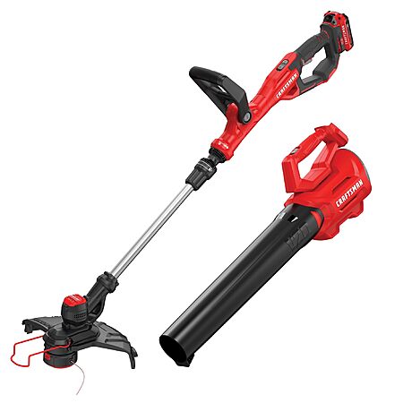 CRAFTSMAN V20 13" Cordless String Trimmer & 90 MPH Leaf Blower Combo Kit w/ 2.0Ah Battery & Charger $99.00 + Free Shipping