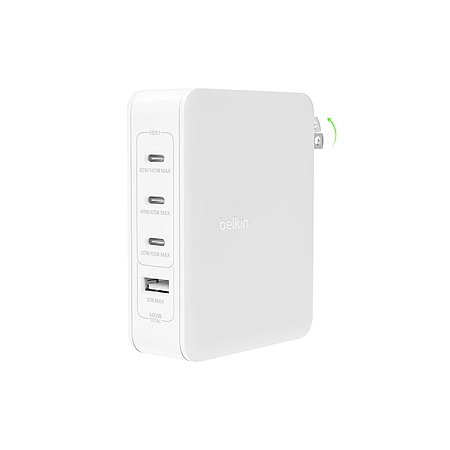 Belkin BoostCharge Pro 140W 4-Port GaN Wall Charger (White) $37.99 + Free Shipping (1 replies)