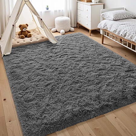 9' x 12' Nefoso Shag Area Rug (Dark Gray, Light Grey or Pink) $66 + Free Shipping