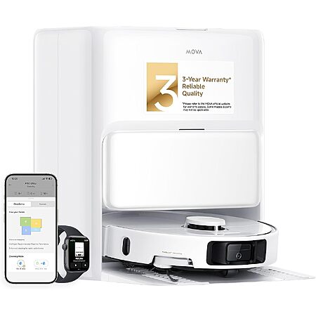 MOVA P50 Ultra Robot Vacuum & Mop Combo w/ 19,000 Pa Suction, Auto Empty, Mop Washing & Refill $359 + Free Shipping