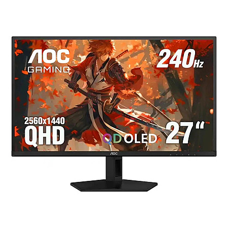 (Refurbished) 27" AOC QD-OLED QHD 240Hz G-Sync Compatible Gaming Monitor (Q27G41ZDF) $233.59 + Free Shipping