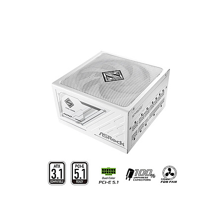 1000W ASRock Steel Legend SL-1000GW 80+ Gold Full Modular Desktop PSU (White) $92 + Free Shipping