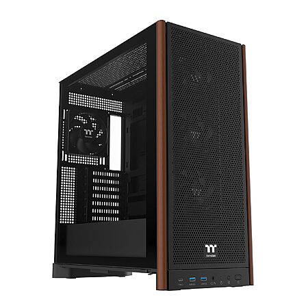 [Prime] Thermaltake S370 WS Wood Mid Tower ATX PC Case w/ & 4x120mm Fans (Black) $59.99 + Free Shipping