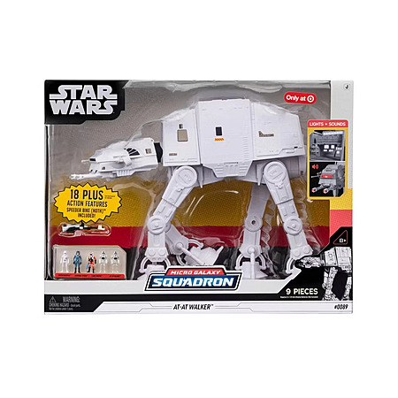 9-Pc Star Wars Micro Galaxy Squadron AT-AT Walker & Figures Playset $33.10 + Free S&H