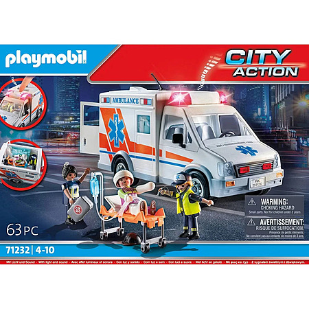 Playmobil Ambulance Building Set w/ Lights $18.99 + Free Shipping