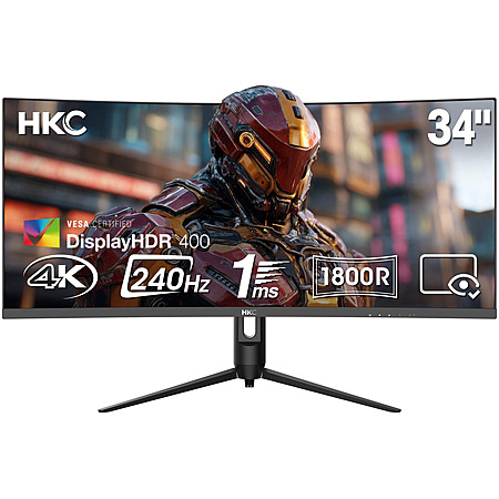 34" HKC WQHD 240Hz VA Curved Ultrawide Gaming Monitor (CG345UK) $209.99 + Free Shipping