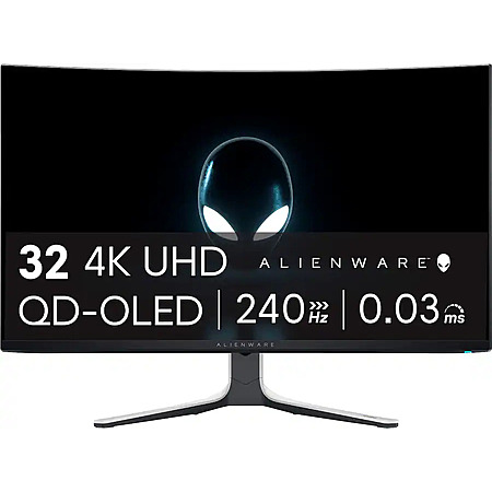 32" Alienware AW3225QF QD-OLED Curved 4K UHD 240Hz Gaming Monitor (Lunar Light) $780