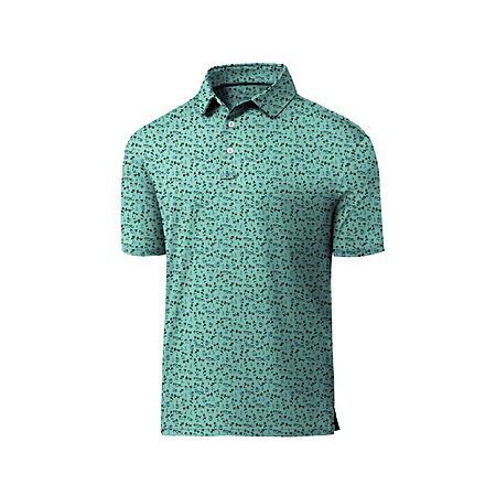 Mens Polo Shirts Short Sleeve Printed Quick‑Dry Golf Tops