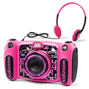 VTech Kidizoom Duo 5.0 Deluxe Digital Selfie Camera with MP3 Player and Headphones, Pink $29.99 @ Amazon