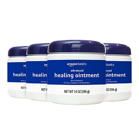 $16.14 4-Pack Amazon Basics Advanced Healing Ointment, Fragrance Free ...