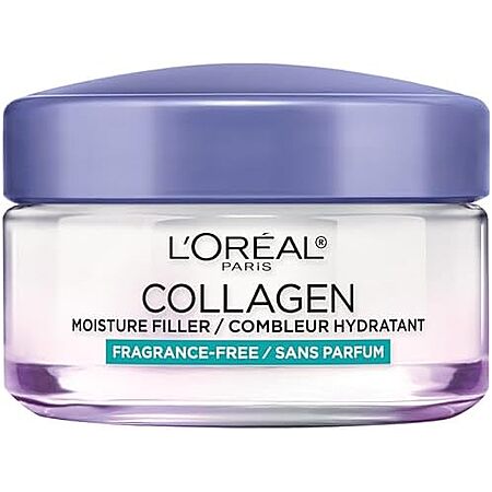 $6.50 L'Oreal Paris Collagen Face Cream Moisturizer, 1.7 Oz, Fragrance Free with S&S