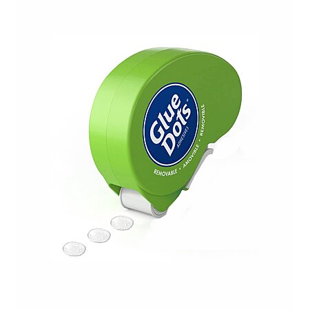 $3.59 Glue Dots Dot N' Go Dispenser, Double-Sided, Removeable (3/8", 200 Dots)