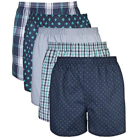 5 Pack Gildan Men's Underwear Boxers