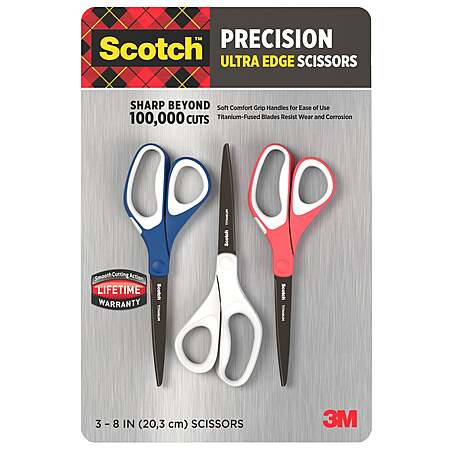 $8.39 3-Count 3M Scotch Precision Ultra Edge 8" Scissor Costco