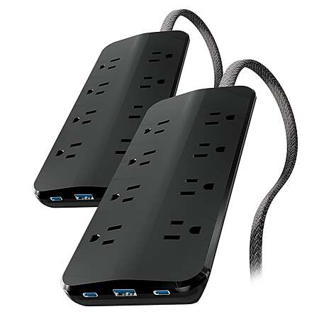 2-Pack UltraPro Elite 8-outlet Surge Protector at Costco