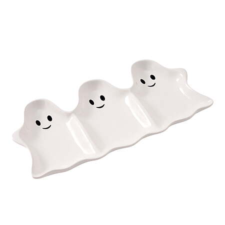Way To Celebrate Halloween Three-Ghost Ceramic Serving Tray $5.97 at Walmart