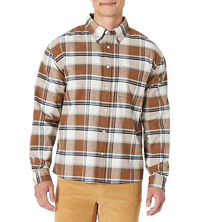 $1.94 to $3.66 Amazon Essentials Men's Modern Oversized-Fit Cotton Oxford Button-Down Shirt