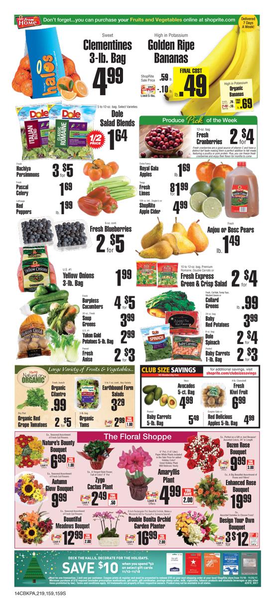 Get a $10 ShopRite Coupon when you buy a $50 Lowes or Home Depot Gift Card at ShopRite thru 11-18 In-store