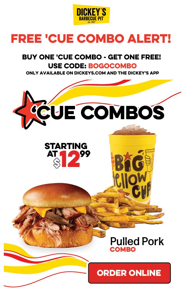 Dickey's barbecue pit coupons sale