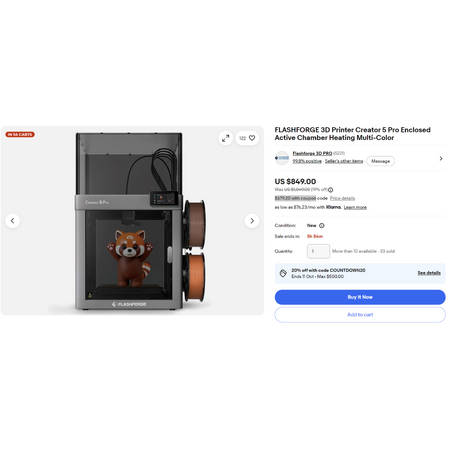 FLASHFORGE Creator 5 Pro