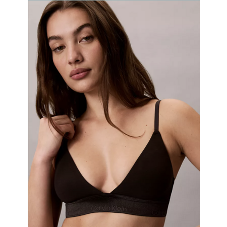 Calvin Klein Women's Icon Cotton Modal Metallic Lightly Lined Triangle Bralette $12.30 & More + Free S&H on $50+