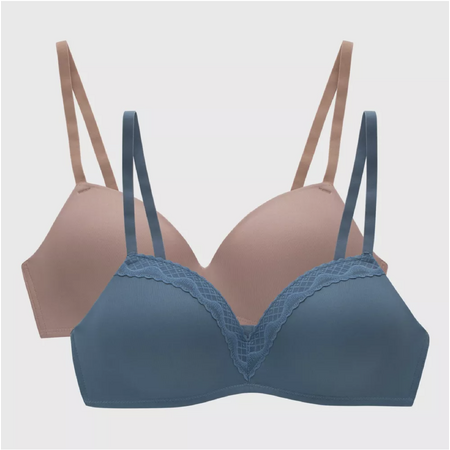 Select Accts: 2-Pack Maidenform Women's Modern Demi Wireless T-Shirt Bra (2 color combos) $17.50 ($8.75 each) & More + Free Shipping on $35+