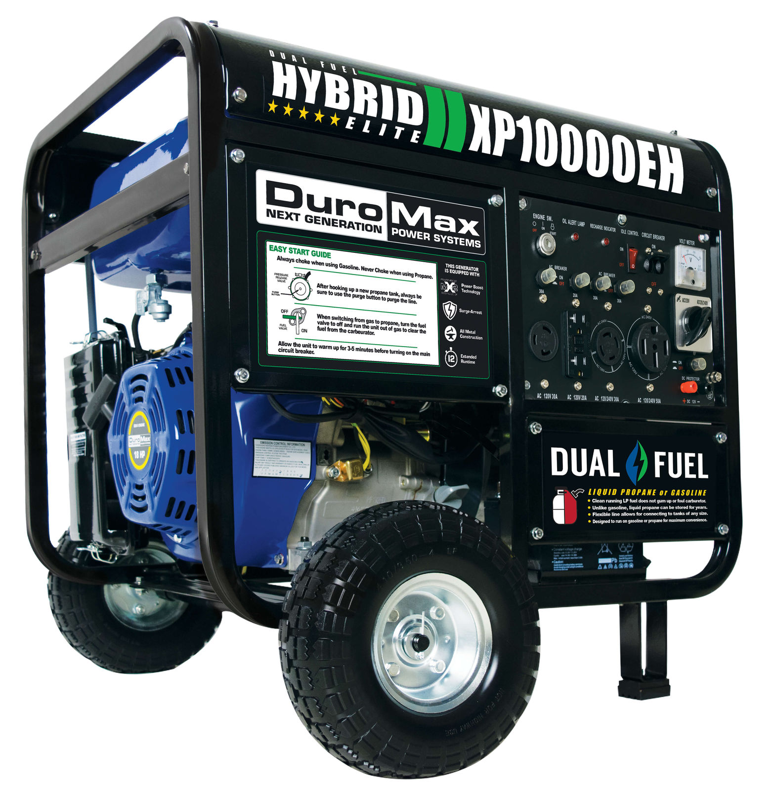 DuroMax 10000 Watt Hybrid Dual Fuel Portable Gas Propane Generator $500 + Free Shipping (Deal is back) $499.99